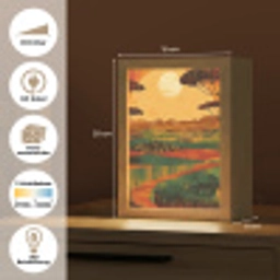 Landschap - Afrikaans - Zon Light Box met kabel (Tafellamp) klein -USP_websiteoverzichtDE