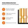 U-vorm - Retro - Oranje Inductie beschermer vinyl 3mm klein 276 -zzzzzzz-td-ups