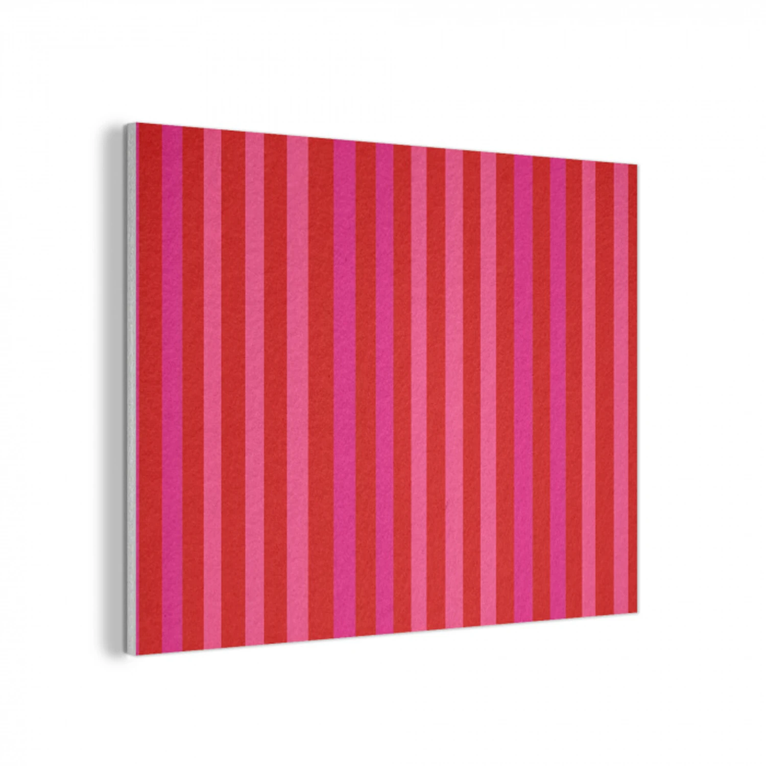 Verticaal - Strepen - Roze PET vilt klein 837 -3d