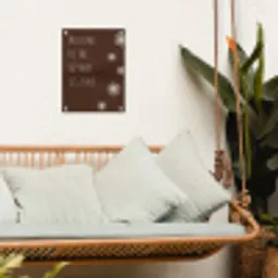 Bruin - Quote - Bloemen - Zomer tuinposter los doek klein -sfeer7