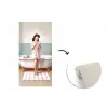 Badkamer - Vrouw - Roze fotobehang vinyl groot -3d