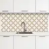 Patroon - Symmetrisch - Beige keuken achterwand 2 middel 871 -3d