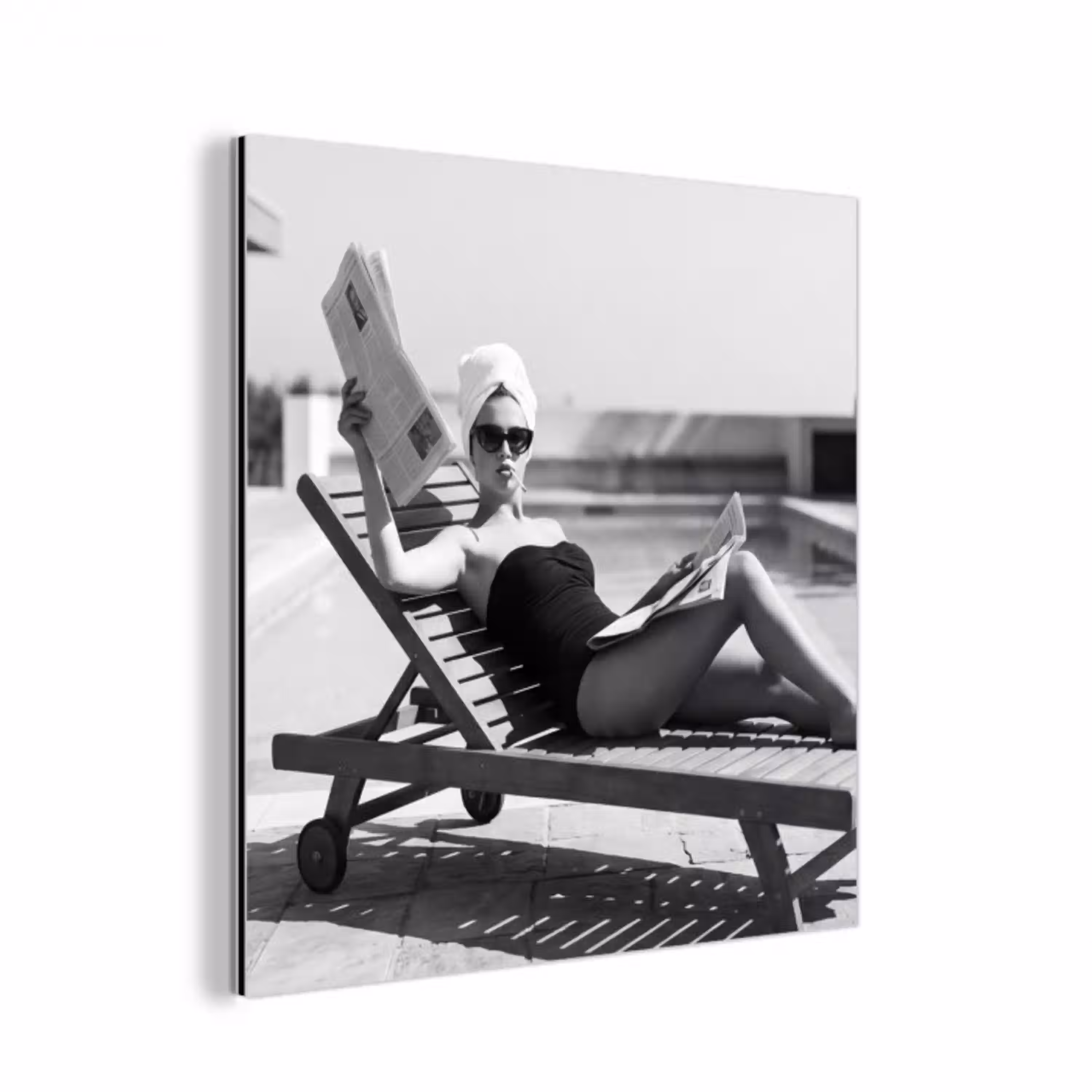Glamour - Modern - Zwart - Wit aluminium wit klein -3d