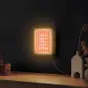 Tekst - Gestreept - Oranje - Zomer Light Box met kabel (Wandlamp) klein -sfeer1
