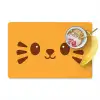 Kat - Simplistisch - Oranje - Vrolijk Placemat vinyl groot -zzzproduct_Kitchenyeah-website