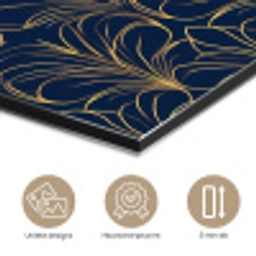 Deco - Waaier - Blauw aluminium wit klein 46 -closeup_NL