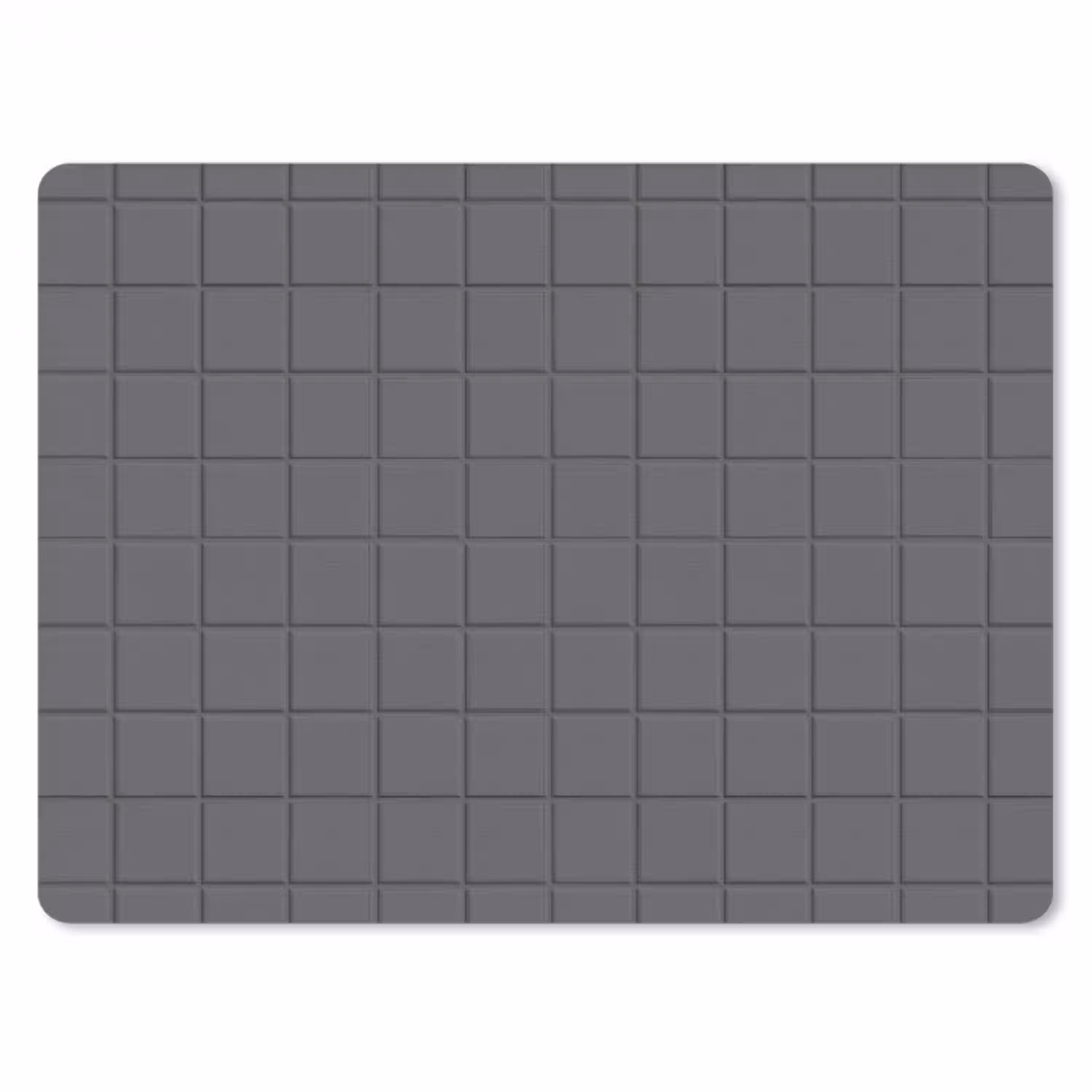 Patroon - Tegel - Grafiet - Grijs muismat rubber klein 262 -3d