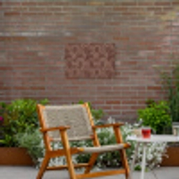 Ritmisch - Effect - Bruin Tuinposter op houten frame 2 cm dik klein 845 -sfeer3
