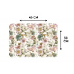 Bloemen - Patroon - Pastel Placemat vinyl groot 368 -specs