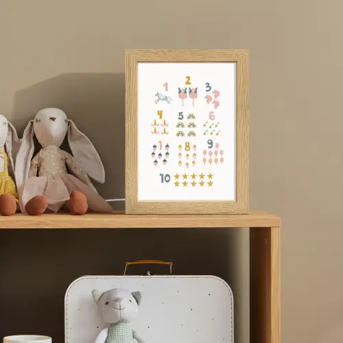 Educatief - Leren tellen - Wit - 1-10 - Meisjes Light Box met kabel klein -sfeer2_kind