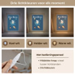 Raket - Haai - Ruimte Light Box met kabel (Kinderlampje) klein -USP_lichtkleurNL