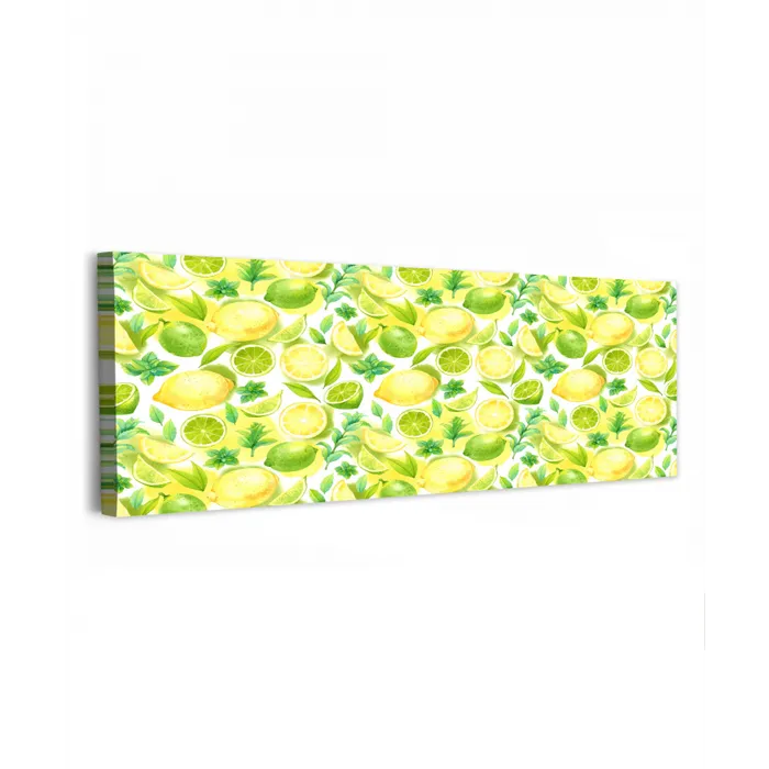 Citroen - Geel - Limoen - Groen canvas 2cm klein 828 -z3d