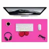 Kers - Roze - Fruit Muismat XXL klein -3d