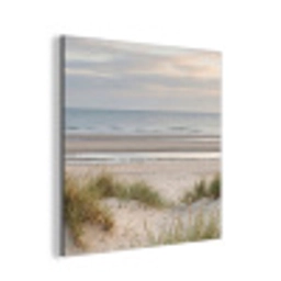 Zandstrand - Bewolkt - Duinen aluminium wit klein -3d