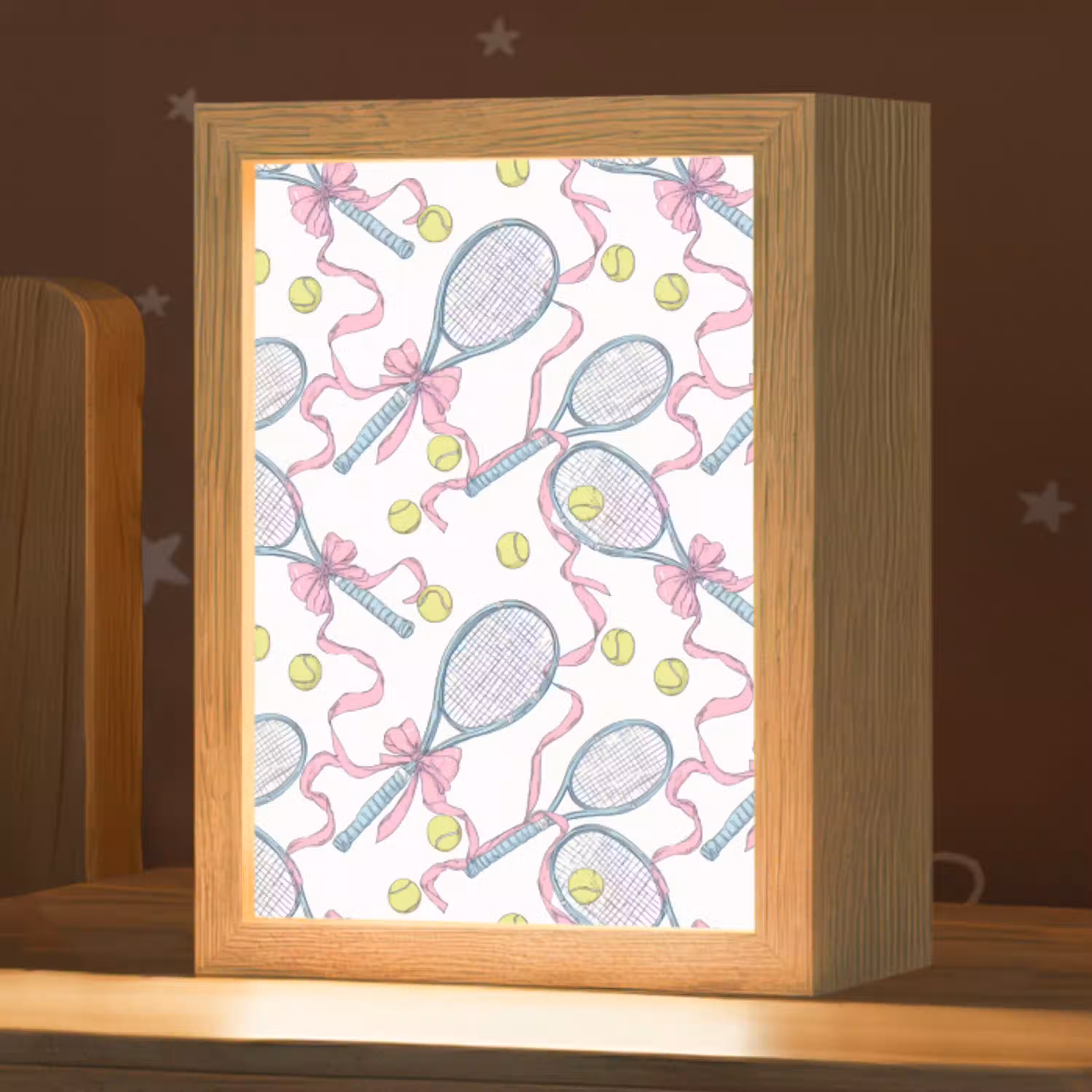 Tennis - Strikken - Kleurrijk Light Box met kabel (Kinderlampje) klein 904 -zzz_3d_website