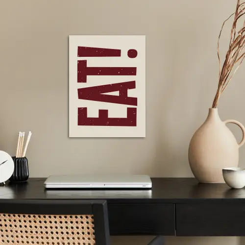 Red - Eten - Vintage - Decoratie poster papier klein -sfeer1