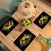 Citroen - Fruit - Geel - Zwart Placemat vinyl groot -zzsfeer5_Kitchenyeah-website