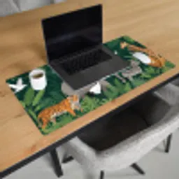 Tropisch - Jungle -  Groen Muismat XXL klein -sfeer1