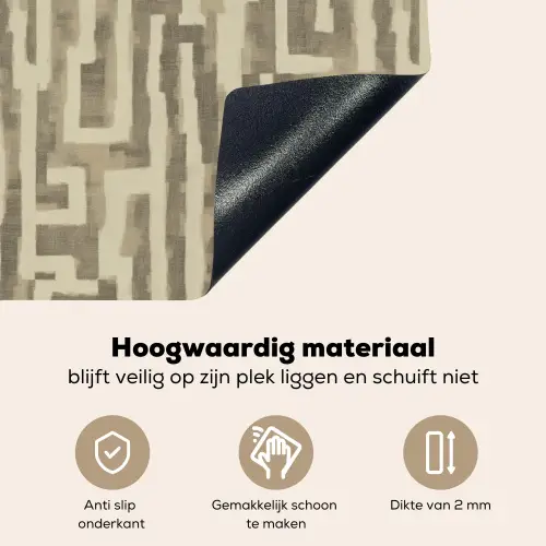 Abstract - Geometrisch - Groen Inductie beschemer met haakjes klein 777 -ky-onderkant-nl
