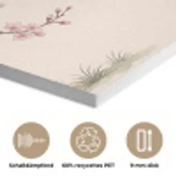 Aziatisch - Kraanvogel - Beige PET vilt klein -closeup_DE