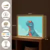 T-Rex - Blauw - Wolken - Zonnebril Light Box met batterij (Wandlamp kind) middel -USP_websiteoverzichtNL