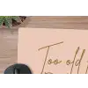 Too old for dicaprio - Roze - Groen muismat rubber klein -closeup