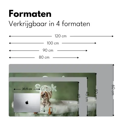 Soak it all in - Hond - Bad Muismat XXL klein -sfeer5