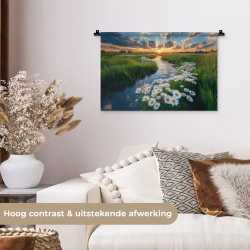 Beekje - Landschap - Margriet Wandkleed katoen klein -sfeer1