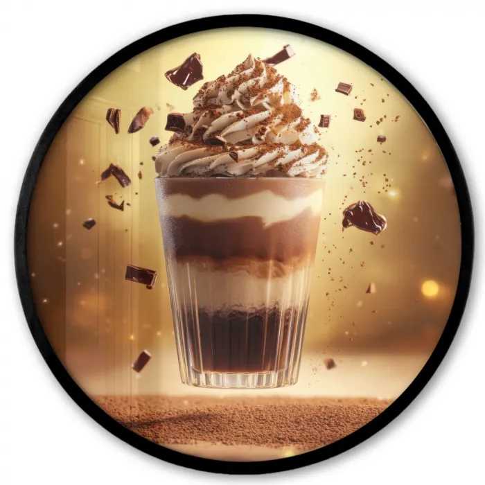 Dessert - Chocolade - Zoet - Eten Fotolijst rond zonder passe partout klein -3d