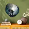 Olifant - Dieren - Licht - Bos - Natuur - Wilde dieren Wandcirkel Organisch Forex 3mm klein -sfeer2
