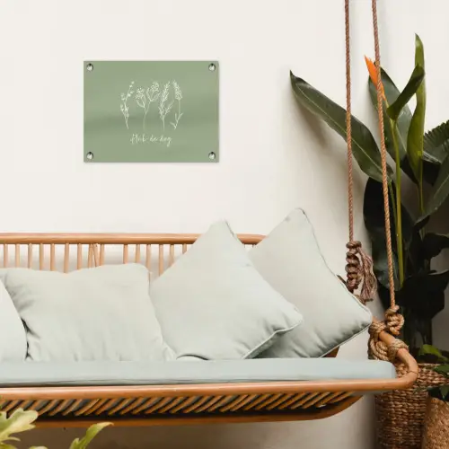 Pluk de Dag tuinposter los doek klein -sfeer7