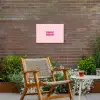 Bisou - Roze - Schaduw Tuinposter op houten frame 2 cm dik klein -sfeer3