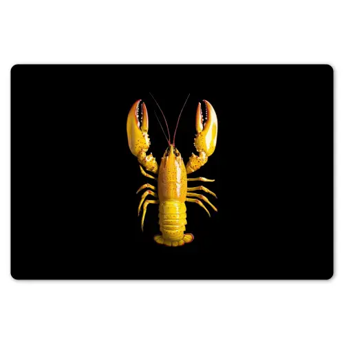 Kreeft - Geel - Stippen - Effen Placemat vinyl groot -zzsfeer1_Kitchenyeah-website