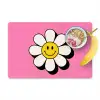 Smiley - Bloem - Roze Placemat vinyl groot -zzzproduct_Kitchenyeah-website