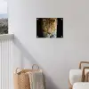 Intens portret van een luipaard tuinposter los doek klein -sfeer8