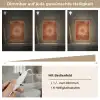 Abstract - Lijnen - Zonnestralen - Roodbruin Light Box met kabel (Tafellamp) klein -USP_dimbaarDE