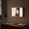Geometrische - Vormen - Wit Light Box met batterij (Wandlamp) middel -sfeer1