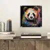 Panda - Graffiti - Dieren - Zwart - Kleuren plexiglas 5mm klein -sfeer1