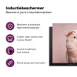 Kaketoe - Portret - Roze Inductie beschermer vinyl 3mm middel -zzzzzzz-cc-usp