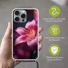 Roze - lelie - Dauwdruppels Hoesje iPhone 16 Pro Max met koord klein -sfeer2_NL