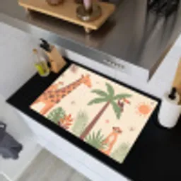 Dieren - Tropisch - Safari - Kleurrijk Inductie beschemer met haakjes klein -sfeer1
