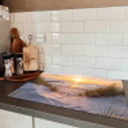 Strand - Zonsondergang - Natuur - Landschap Inductie beschermer vinyl 3mm klein -sfeer3