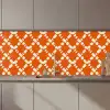 Oranje - Ruitpatroon - Wit keuken achterwand 2 middel 871 zz_3dshopping