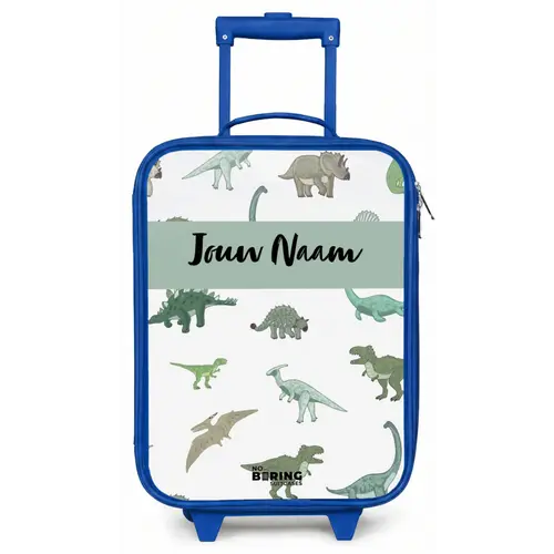 Dino Dynastie Kinderkoffer - Blauw klein -zz3dotto