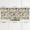 Bloemen -  Patroon - Design - Natuur keuken achterwand 2 middel 871 -3d