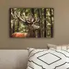 Hert - Natuur - Gewei - Bos - Dieren canvas 2cm klein -sfeer3