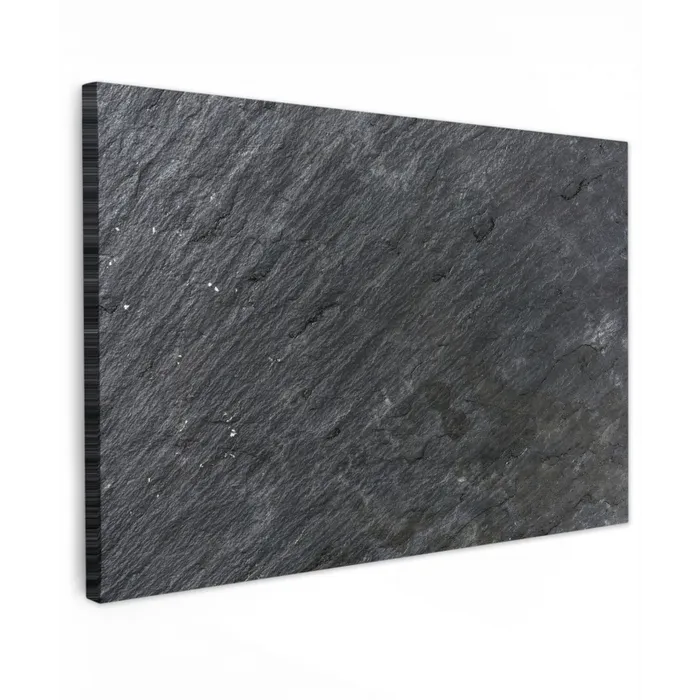 Natuursteen - Industrieel - Leisteen - Structuur - Grijs canvas 2cm klein -z3d