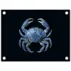 Krab - Delfts blauw - Dieren tuinposter los doek klein -3d
