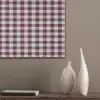Plaid - Patroon - Roze - Zwart PET vilt klein 837 -sfeer6_closeup
