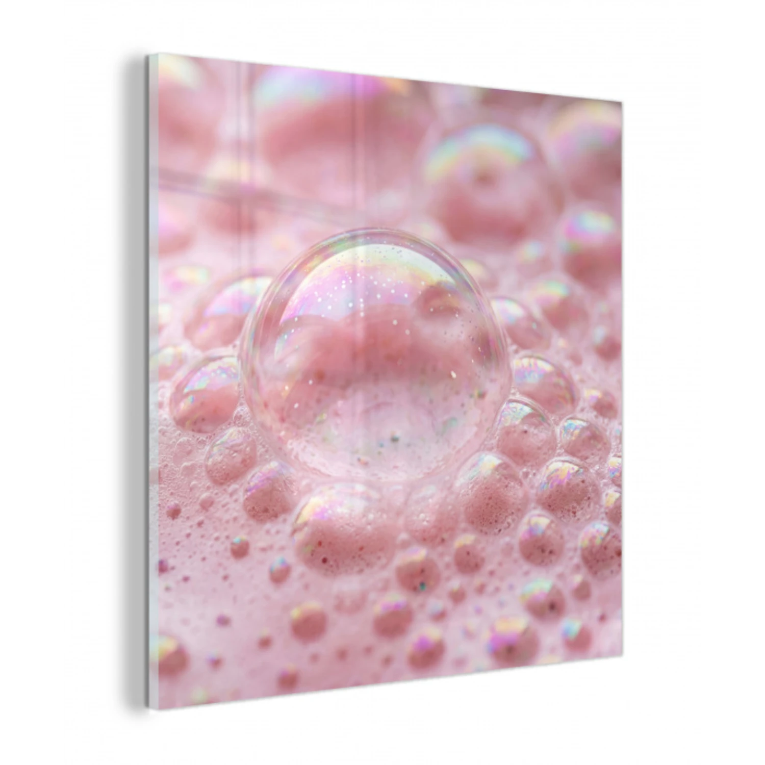 Schuim - Structuur - Roze plexiglas 5mm klein -z3d